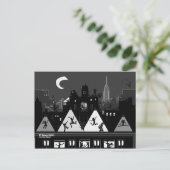 NY Boogy Nights Briefkaart (Staand voorkant)