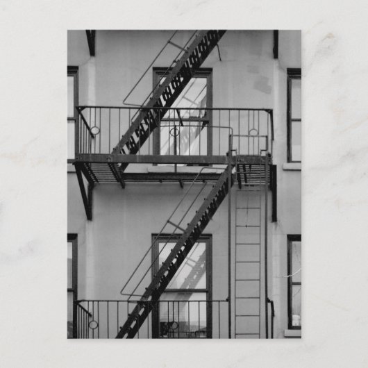 NY-brandtrap Briefkaart (Voorkant)