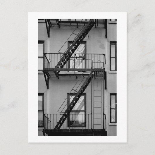 NY-brandtrap Briefkaart (Voorkant)