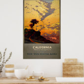 NY Central Lines California Travel Poster (Keuken)