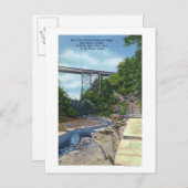 NY Central RR Bridge, Jacob's Ladder Briefkaart (Voorkant / Achterkant)