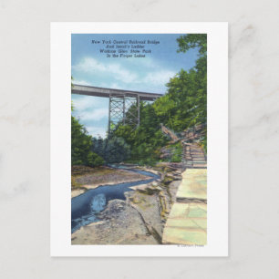 NY Central RR Bridge, Jacob's Ladder Briefkaart