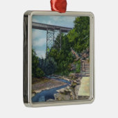 NY Central RR Bridge, Jacob's Ladder Metalen Ornament (Rechts)