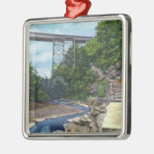 NY Central RR Bridge, Jacob's Ladder Metalen Ornament (Links)