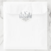 NY CITY APPARTEMENT | Nieuw huisadreslabel Sticker (Tas)