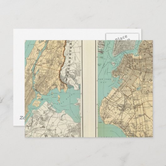 NY City, Brooklyn Briefkaart (Voorkant / Achterkant)