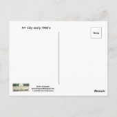NY City Early 1900's Postcard Briefkaart (Achterkant)