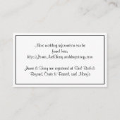 NY City Skyline Sepia B4 Damask Info Card Informatiekaartje (Achterkant)