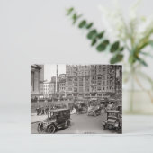 NY City Street Early 1900's Postcard Briefkaart (Staand voorkant)