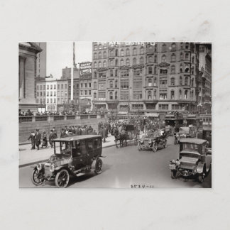 NY City Street Early 1900's Postcard Briefkaart
