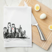 NY Cityscape Theedoek (Quarter Fold)