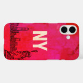 NY Core-ontwerp Case-Mate iPhone Case (Achterkant (horizontaal))