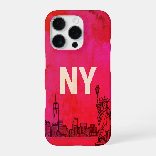 NY Core-ontwerp iPhone Hoesje (Achterkant)