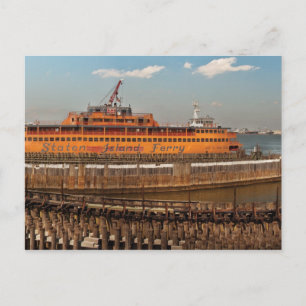 NY, de Staten Island Ferry Briefkaart