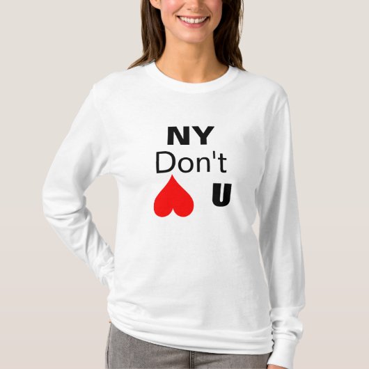 NY, Don't, U T-shirt (Voorkant)