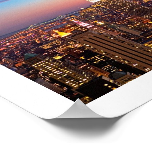 NY Empire State Building Poster (Hoek)