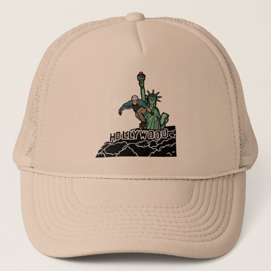 NY en LA Trucker Hat Pet (Voorkant)