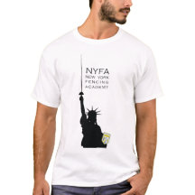 NY Fencing Statue of Liberty Mannen T-shirt