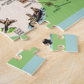 NY Finger Lakes Geïllustreerde Leuke Puzzel Legpuzzel (Zijkant)