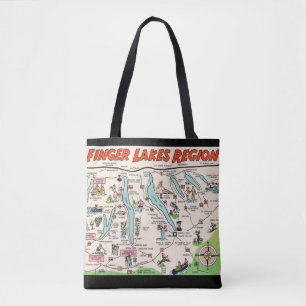 NY Finger Lakes Schoudertas Tote Bag