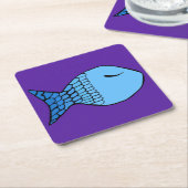 NY Fish Design Onderzetter (Schuin)