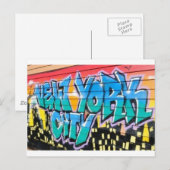 ny graffiti briefkaart (Voorkant / Achterkant)