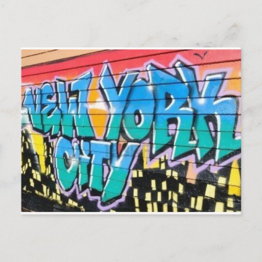 ny graffiti briefkaart (Voorkant)
