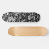 NY GRAFFITI SKATEBOARD BLACK & GRAY (Horizontaal)