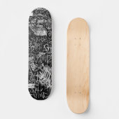 NY GRAFFITI SKATEBOARD BLACK & GRAY (Voorkant)