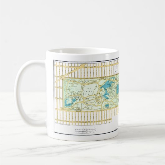 NY Guide kaart centrale park Koffiemok (Links)