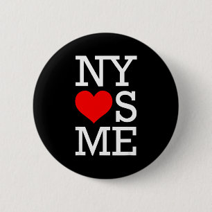 Ny Houdt Van Mij Grappig Ik Hart New York Ronde Button 5,7 Cm