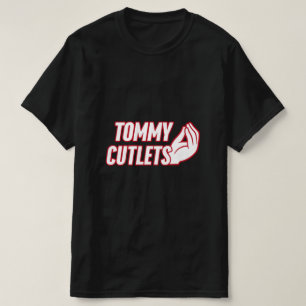 NY Italiaans handgebaar Tommy Cutlets Football Qua T-shirt