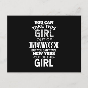 NY Je Kunt Dit Meisje Meenemen Uit New York Aanden Informatiekaartje