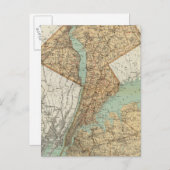 NY, Kings, Queens, Richmond, Rockland Briefkaart (Voorkant / Achterkant)