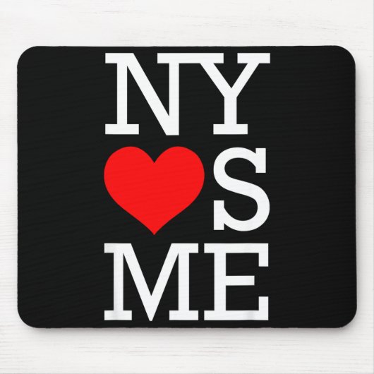 Ny Loves Me Funny I Heart New York  Muismat (Voorkant)