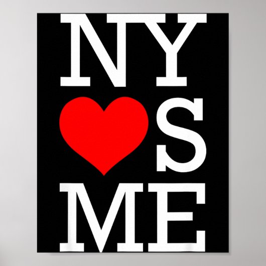 Ny Loves Me Funny I Heart New York  Poster (Voorkant)