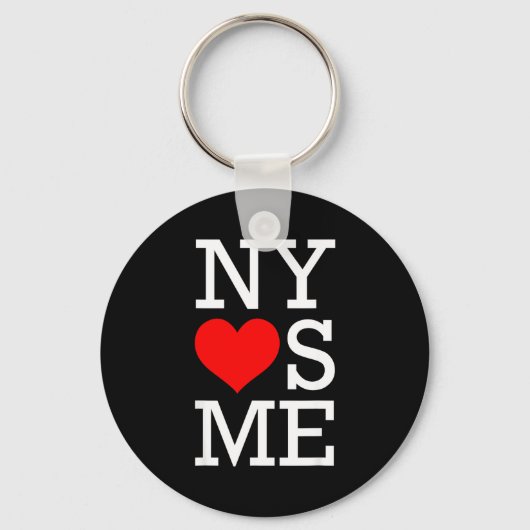 Ny Loves Me Funny I Heart New York  Sleutelhanger (Voorkant)