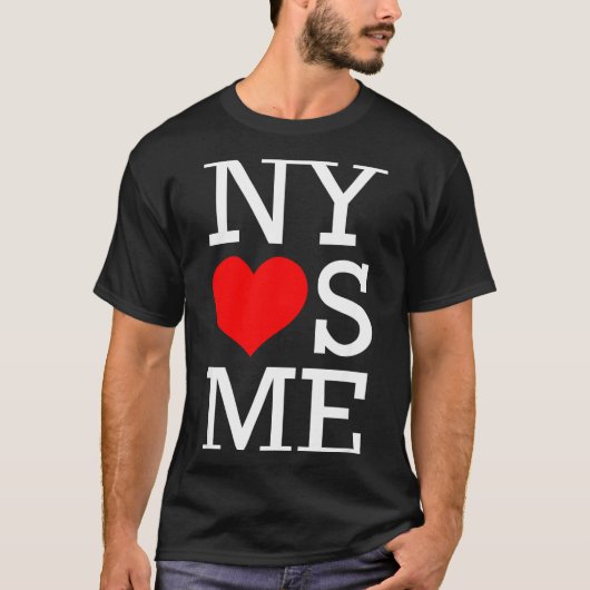 Ny Loves Me Funny I Heart New York  T-shirt (Voorkant)