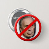 NY Mayor Anti-Bloomberg Pin 2009 Ronde Button 5,7 Cm (Voorkant /achterkant)