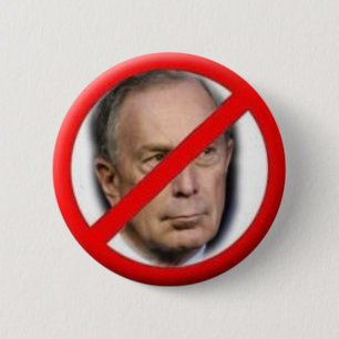 NY Mayor Anti-Bloomberg Pin 2009 Ronde Button 5,7 Cm