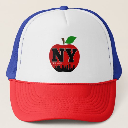 NY NEW YORK DE GROEDE APPEL TRUCKER PET (Voorkant)