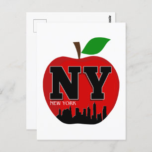 NY NEW YORK DE GROTE APPEL BRIEFKAART