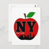 NY NEW YORK DE GROTE APPEL BRIEFKAART (Voorkant / Achterkant)