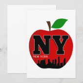 NY NEW YORK DE GROTE APPEL KAART (Voorkant / Achterkant)
