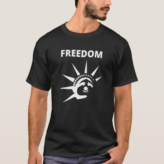 Ny New York Freedom Statue of Liberty T-shirt (Voorkant)