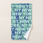 NY NEW YORK Graphic Pattern Bad Handdoek (Handdoek)