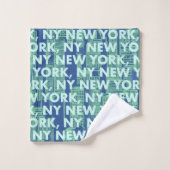 NY NEW YORK Graphic Pattern Bad Handdoek (Wasdoekje)