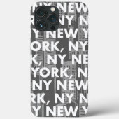 NY NEW YORK Graphic Pattern Case-Mate iPhone Case (Achterkant)