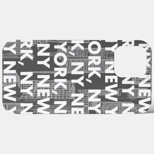 NY NEW YORK Graphic Pattern Case-Mate iPhone Case (Achterkant (horizontaal))