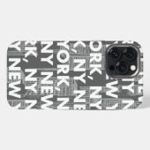NY NEW YORK Graphic Pattern iPhone Hoesje (Achterkant horizontaal)